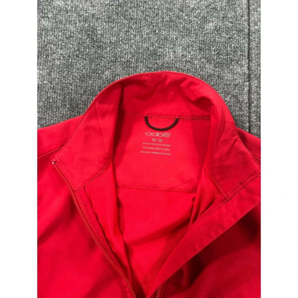 Oobe Men's Medium Red Full Zip‎ Up Jacket Lightweight Activewear Coat